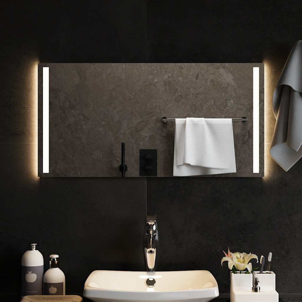 Koupelnové zrcadlo s LED osvětlením 80 x 40 cm 151747