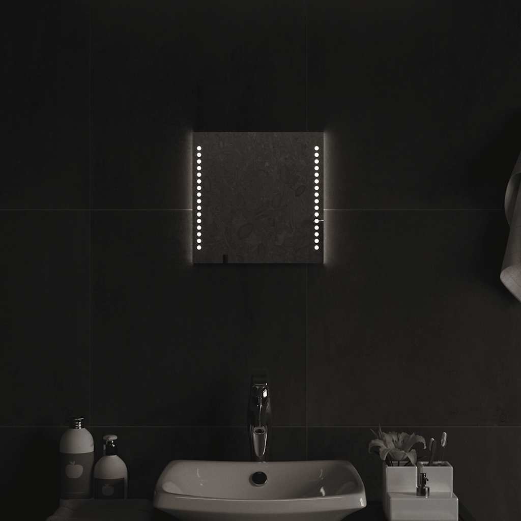 Koupelnové zrcadlo s LED osvětlením 30x30 cm 151718