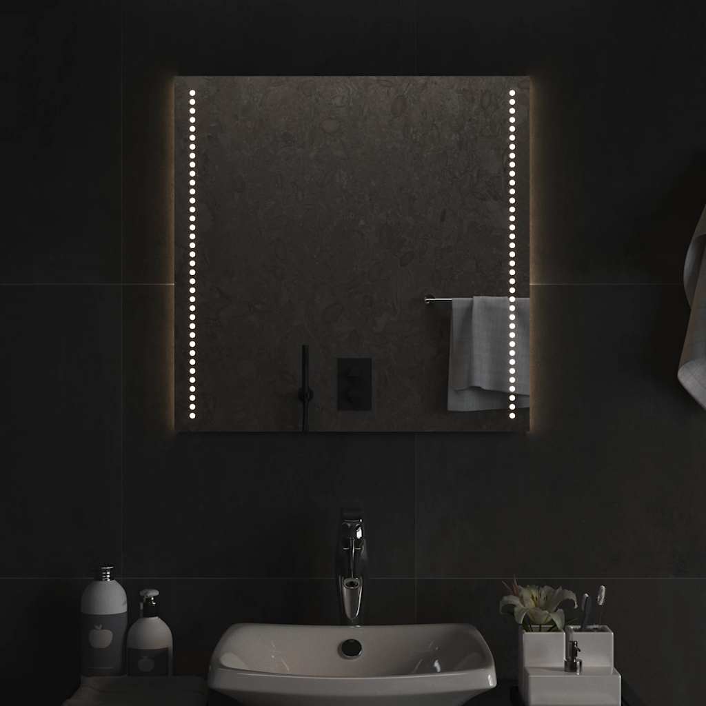 Koupelnové zrcadlo s LED osvětlením 60 x 60 cm 151721