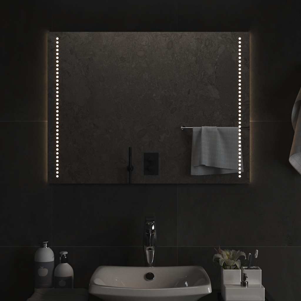 Koupelnové zrcadlo s LED osvětlením 80x60 cm 151730