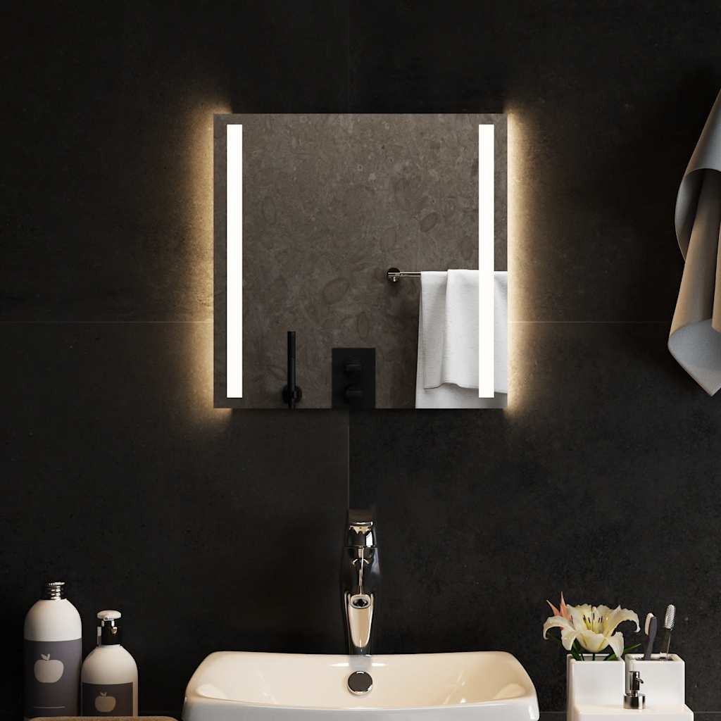 Koupelnové zrcadlo s LED osvětlením 40x40 cm 151738