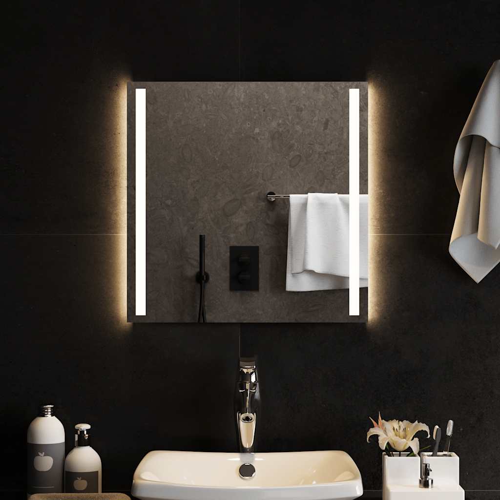 Koupelnové zrcadlo s LED osvětlením 50x50 cm 151739