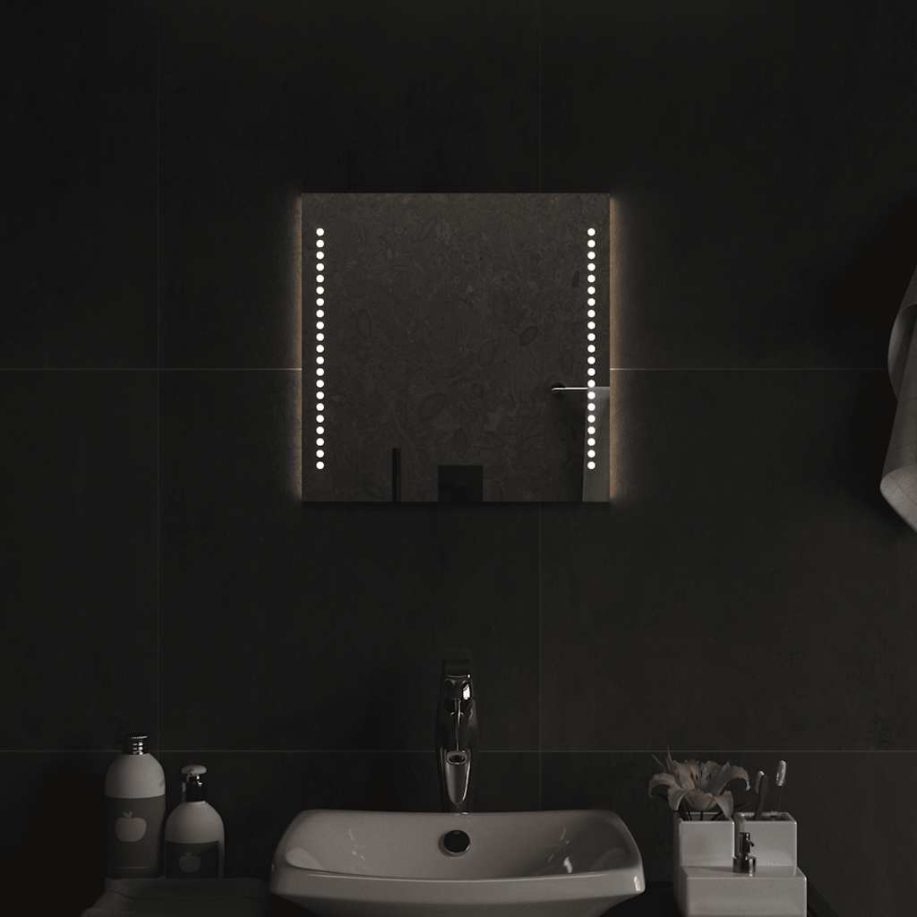 Koupelnové zrcadlo s LED osvětlením 40x40 cm 151719