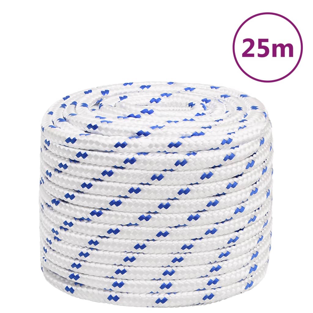 Lodní lano bílé 16 mm 25 m polypropylen 152307