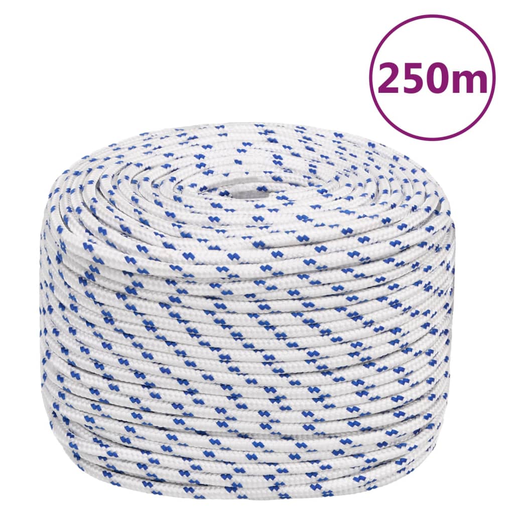 Lodní lano bílé 6 mm 250 m polypropylen 152287