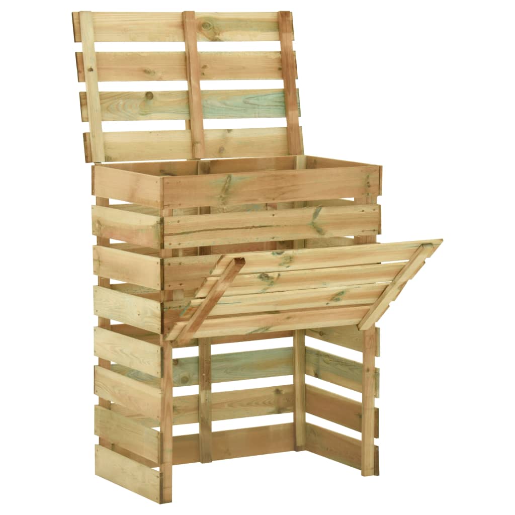Laťkový zahradní kompostér 80x50x100 cm impregnovaná borovice 316062