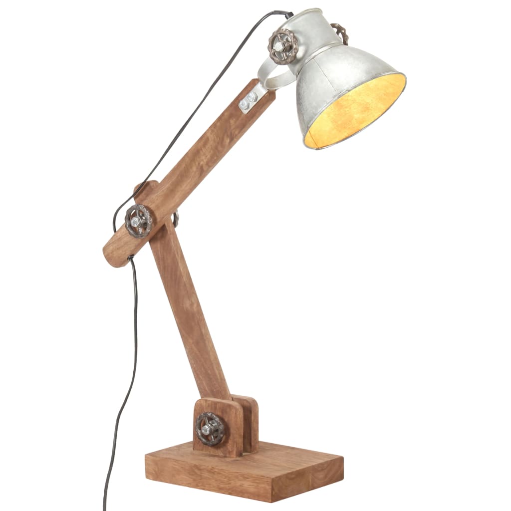 Industriální stolní lampa stříbrná kulatá 58 x 18 x 90 cm E27 320551