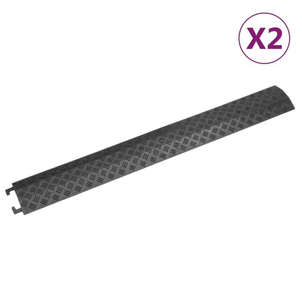 Kabelové mosty 2 ks 98,5 cm černé 153107