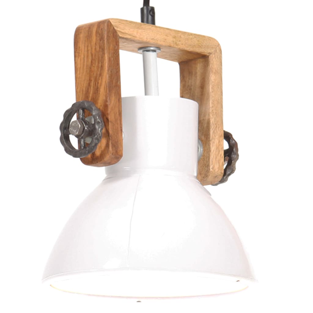 Industriální závěsné svítidlo 25 W bílé kulaté 19 cm E27 320540