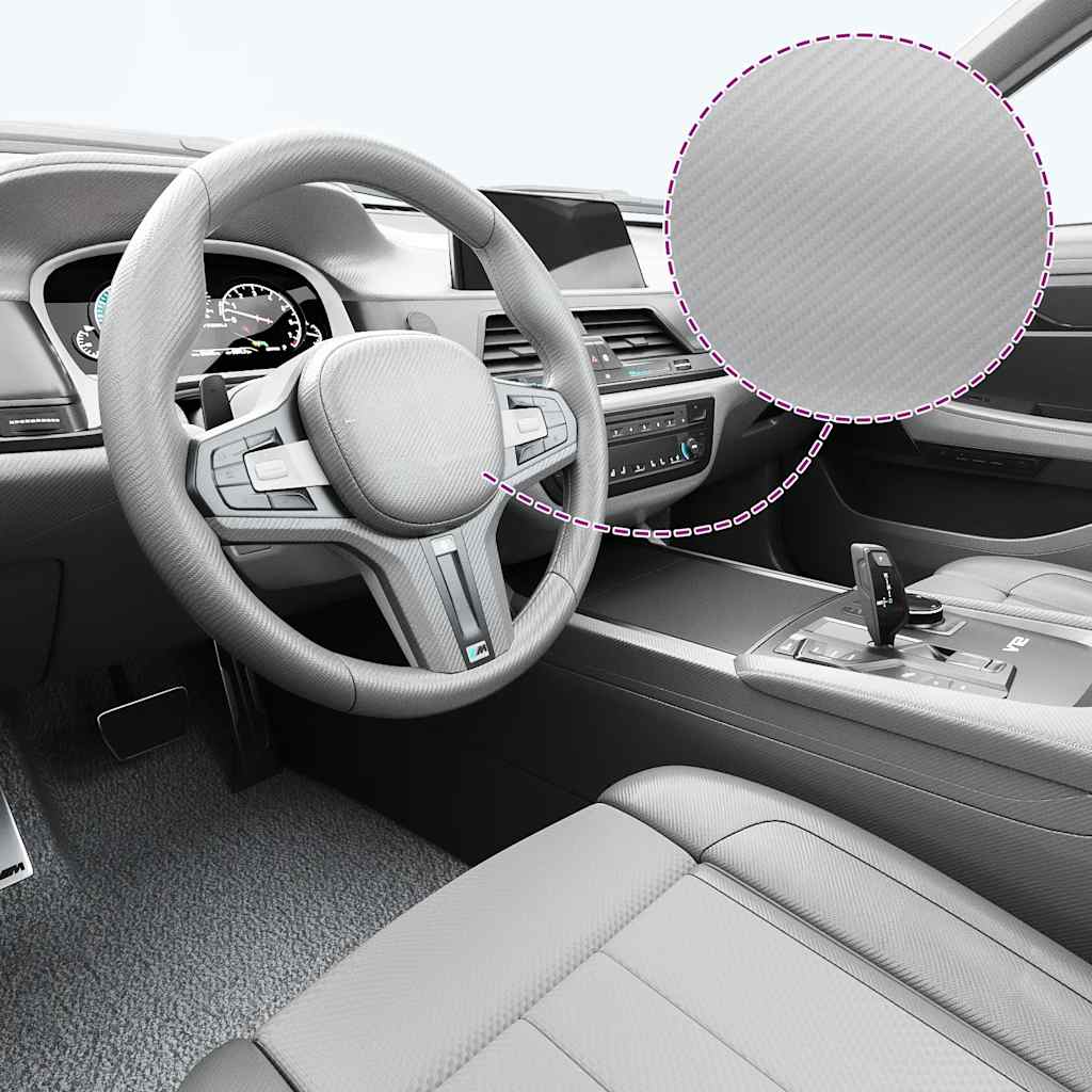 Fólie na auto 2 ks 4D stříbrné 100 x 150 cm + 50 x 150 cm 210727