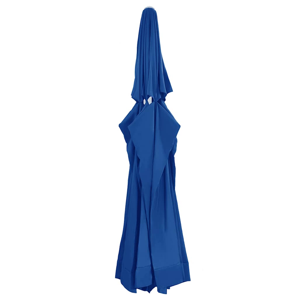 Náhradní potah na zahradní slunečník azurově modrý 610 cm 312553