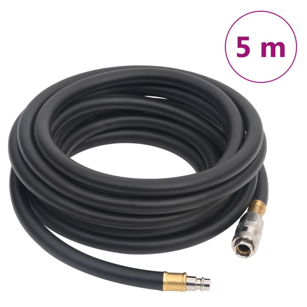 Hybridní vzduchová hadice černá 0,6" 5 m pryž a PVC 154493