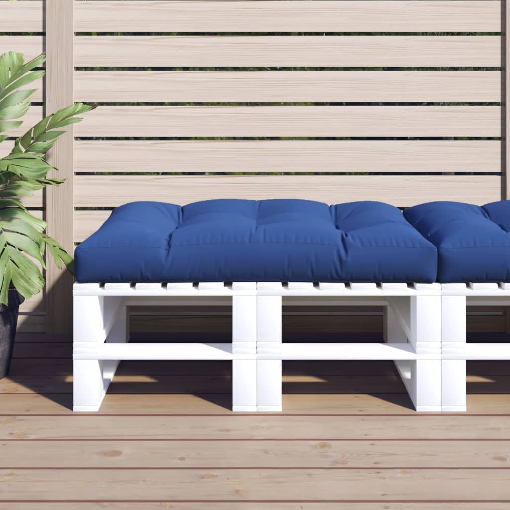 Poduška na palety královsky modrá 120 x 80 x 12 cm textil 314419