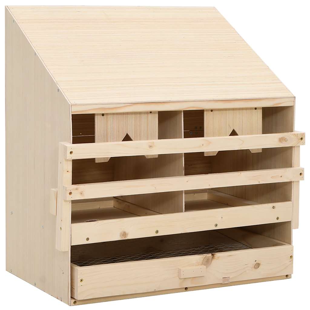Snáškové hnízdo 2 boxy 63 x 40 x 65 cm masivní borovice 170651