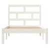Rám postele bílý masivní borovice 90 x 200 cm 3101204