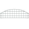 Obloukový zahradní plot 77,3 x 26 cm zelený 146101