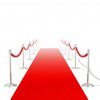 Červený koberec 1 x 10 m, extra těžký 400 g/m2