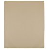 Jersey prostěradlo taupe 90 x 200 cm bavlna 136220