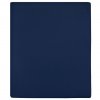 Jersey prostěradlo námořnická modř 140x200 cm bavlna