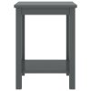 322214 vidaXL Noční stolek tmavě šedý Masivní borovicové dřevo 322214