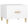 Konferenční stolky 2 ks bílé 50 x 50 x 40 cm kompozitní dřevo 812709