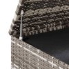 Zahradní úložný box PE ratan 145 x 100 x 103 cm šedý 317231