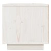 Noční stolek bílý 40 x 34 x 35 cm masivní borové dřevo 818287