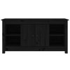 TV skříňka černá 103 x 36,5 x 52 cm masivní borové dřevo 814578