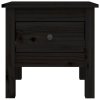 Odkládací stolky 2 ks černé 40 x 40 x 39 cm masivní borovice 813793