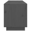TV skříňka šedá 105 x 34 x 40 cm masivní borové dřevo 818222