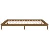 Rám postele s LED medový 120x190 cm Small Double masivní dřevo 820644