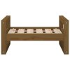 Postel pro psy medově hnědá 55,5x45,5x28 cm masivní borovice 821470