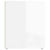 Noční stolky 2 ks bílé s vysokým leskem 50 x 39 x 47 cm 816693