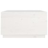 Konferenční stolek bílý 80x80x45 cm masivní borové dřevo 821518
