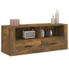 TV skříňka kouřový dub 100 x 35 x 40 cm kompozitní dřevo 816813