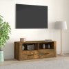 TV skříňka kouřový dub 100 x 35 x 40 cm kompozitní dřevo 816813