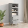 Skříň highboard betonově šedá 40 x 36 x 110 cm kompozitní dřevo 821240