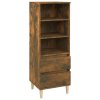 Skříň highboard kouřový dub 40 x 36 x 110 cm kompozitní dřevo 821241