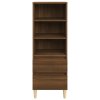 Skříň highboard hnědý dub 40 x 36 x 110 cm kompozitní dřevo 821243