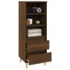 Skříň highboard hnědý dub 40 x 36 x 110 cm kompozitní dřevo 821243