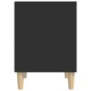 Noční stolek černá 40x35x50 cm kompozitní dřevo 821860