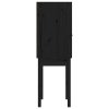 Skříň highboard černá 60x40x120 cm masivní borové dřevo 821748