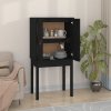 Skříň highboard černá 60x40x120 cm masivní borové dřevo 821748