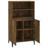 Skříň highboard kouřový dub 60 x 36 x 110 cm kompozitní dřevo 821233