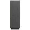 Skříň highboard šedá 60 x 40 x 116,5 cm masivní borové dřevo 814536