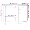 Psací stůl kouřový dub 100 x 50 x 76 cm kompozitní dřevo 815420