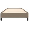 Rám postele bez matrace taupe 100 x 200 cm textil 346700