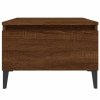 Odkládací stolky 2 ks hnědý dub 50x46x35 cm kompozitní dřevo 819531