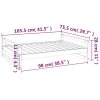 Postel pro psy bílá 105,5 x 75,5 x 28 cm masivní borovice 821488