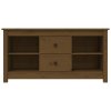 TV skříňka medově hnědá 103 x 36,5 x 52 cm masivní borové dřevo 814572